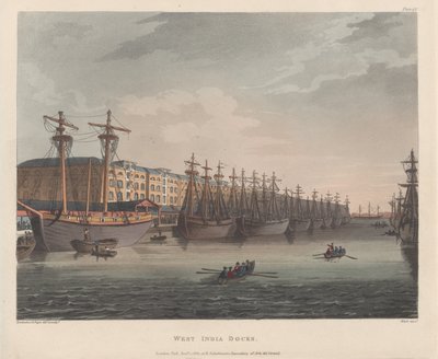 West India Docks, 1. januar 1810., 1. januar 1810. af J. Bluck