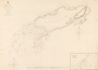 Vestindiens Mosquitokyst Utilla Island opmålt af kommandør R. Owen 1835 af J. & C. Walker