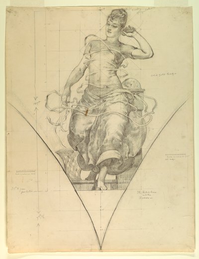 The Telephone and the Ticker, Study for "Electricity as Applied to Commerce," Manufactures and Liberal Arts Building, World