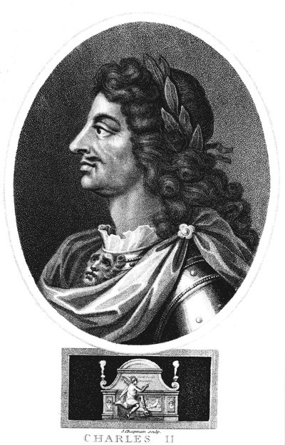 Charles II, konge af Storbritannien og Irland 1660-1685, c1810 af J. Chapman