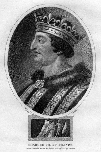 Charles VII, konge af Frankrig, 1805. af J. Chapman