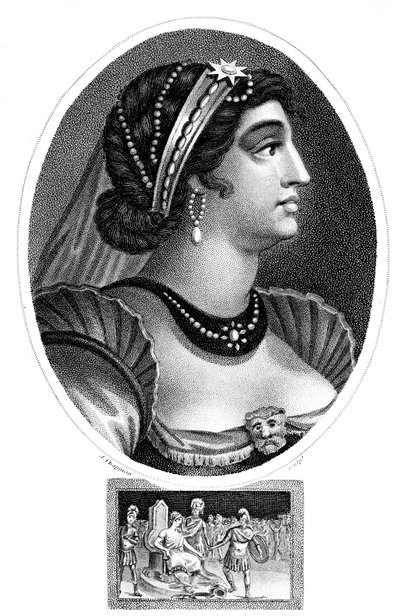 Kleopatra, dronning af Egypten, 1804. af J. Chapman