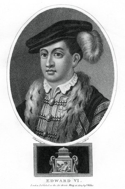 Edward VI, konge af England, 1804. af J. Chapman