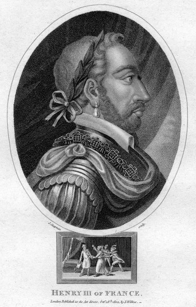 Henrik III, konge af Frankrig, 1804. af J. Chapman