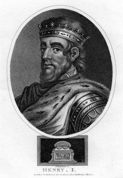 Henrik I, konge af England, 1803. af J. Chapman
