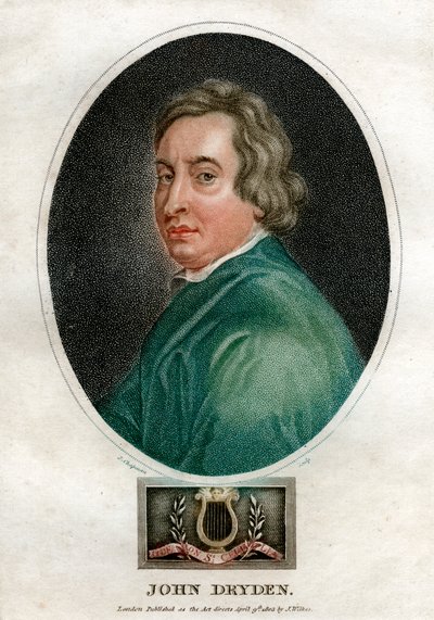 John Dryden, engelsk dramatiker og poetpristager fra det 17. århundrede, 1803. af J. Chapman