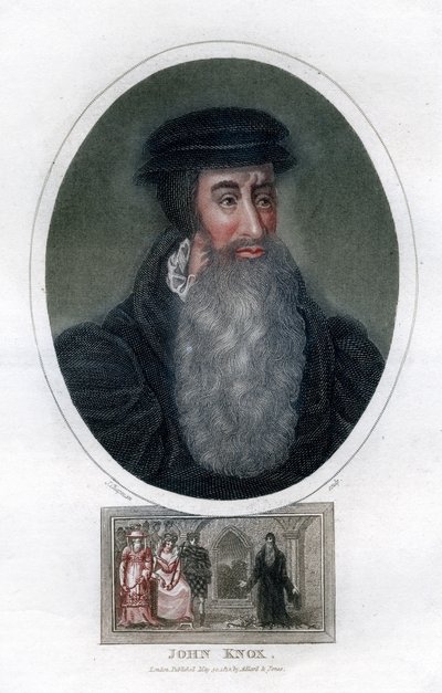 John Knox, skotsk religiøs reformator, 1812. af J. Chapman
