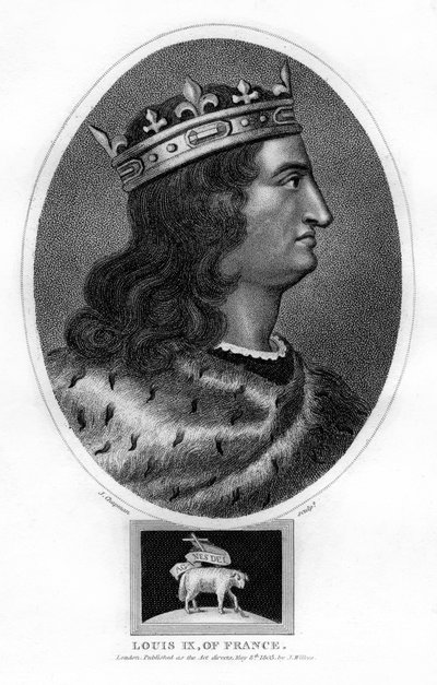 Louis IX, konge af Frankrig, 1805. af J. Chapman