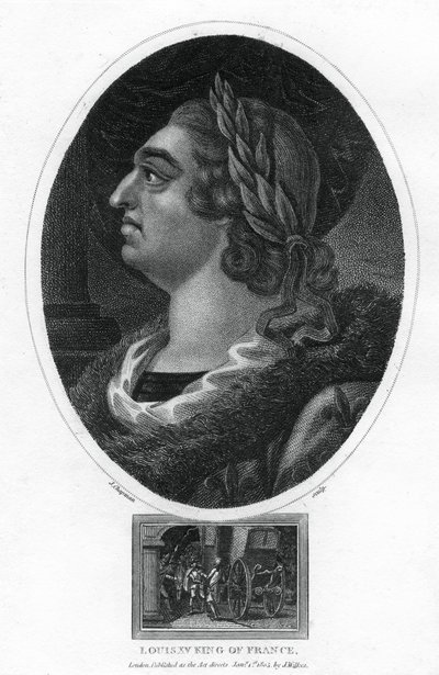 Ludvig XV, konge af Frankrig, 1805. af J. Chapman