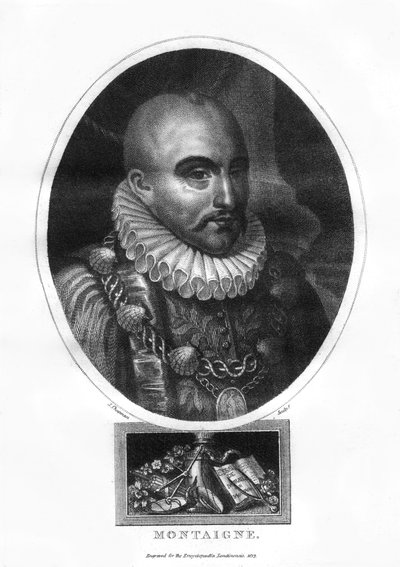 Michel Eyquem de Montaigne, fransk forfatter, 1817. af J. Chapman