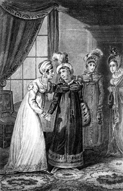 Det sidste interview mellem Hendes Majestæt og Prinsesse Charlotte, 1820. af J. Chapman