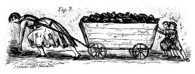 Kvinde og børn kulputtere, Mid og East Lothian, Skotland, 1848 af J. Christie