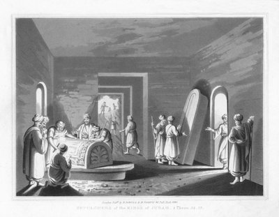 Judas kongers grave. 2 Krøniker, 32.33.1830 af J. Clarke