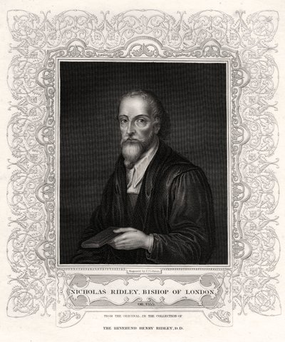 Nicholas Ridley, biskop af London, 1800-tallet af J. Cochran