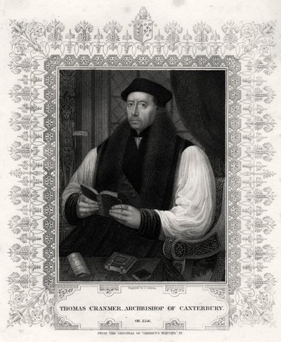 Thomas Cranmer, ærkebiskop af Canterbury, 1800-tallet af J. Cochran