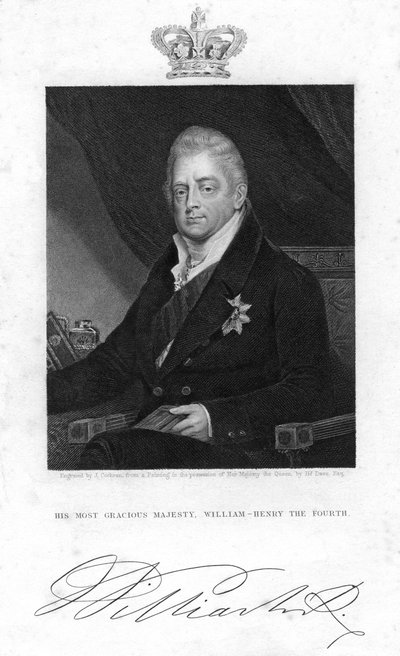 William IV af Storbritannien, 1800-tallet. af J. Cochran