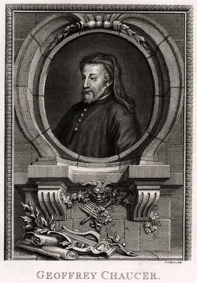 Geoffrey Chaucer, 1774 af J. Collyer