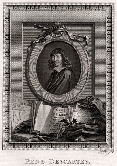 Rene Descartes, 1775 af J. Collyer