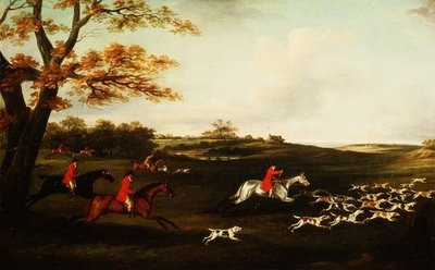 Jagtscene af J. Francis Sartorius