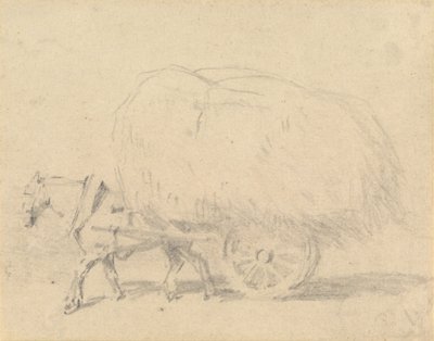 En hest, der trækker et læs hø af J. Frederick Tayler