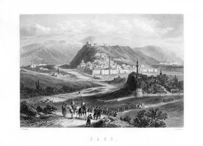 Kars, en by i det nordøstlige Tyrkiet, 1893. af J. Godfrey