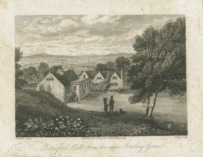 Dovedale - Beresford Hall: stålgravering, nd [1815] (tryk) af J. Greig