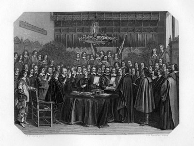Eden om ratificering af Münster-traktaten, 1648 c1870. af J. H. Rennefeld