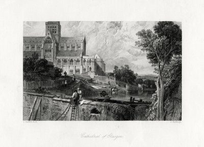 Glasgow Cathedral, Skotland, 1800-tallet af J. Horsburgh