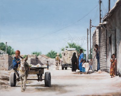 THE DONKEY, 2008 (oliemaleri) af J Hugh L Beattie