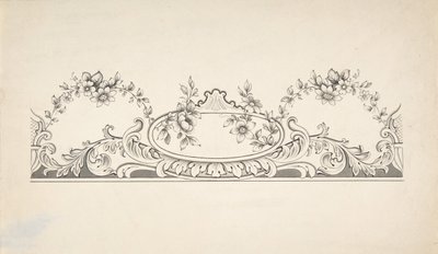 Design til Paneldekoration, 1828-40. af J Hulme