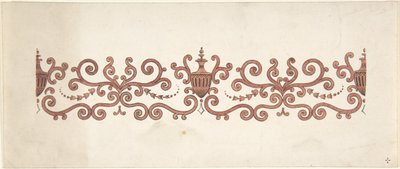 Design til Paneldekoration, 1828-40. af J Hulme
