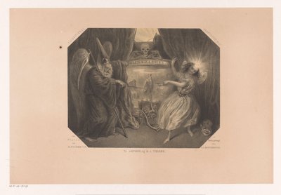 Allegorisk fremstilling af tid Tydspiegel Fantasy No. 2 (serietitel på objekt) af J. J. Hoffmeister