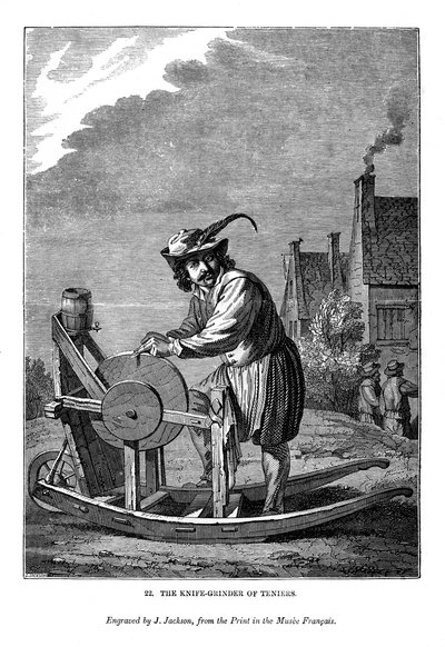 Knivsliberen i Teniers, c1630-1690, 1843 af J. Jackson