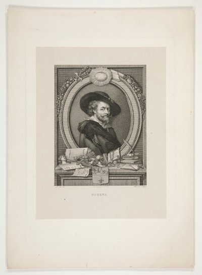 Portræt af Peter Paul Rubens af J. L. Benoist