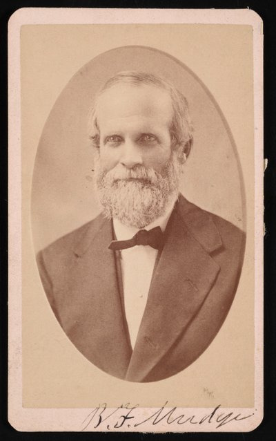 Portræt af Benjamin Franklin Mudge 1817-1879, juli 1873. af J Lee Knight