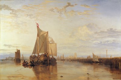Dort eller Dordrecht- The Dort Packet-Boat fra Rotterdam Becalmed af Joseph Mallord William Turner