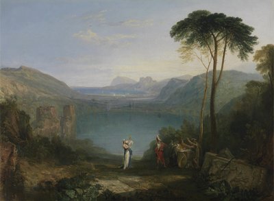 Lake Avernus: Aeneas og Cumaean Sybil af Joseph Mallord William Turner