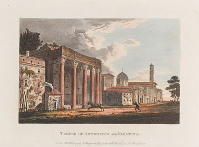 Antoninus og Faustinas tempel af J. Merigot