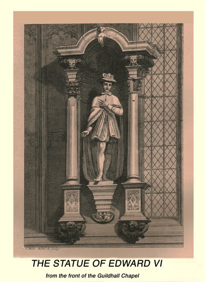 Statuen af Edward VI, 1886 af J Mills