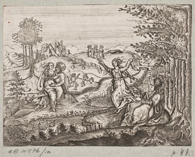 Illustration til Adam Olearius, "Persisk Rosenthal af en genial digter Schich Saadi […]", Slesvig 1660 af J. Muller