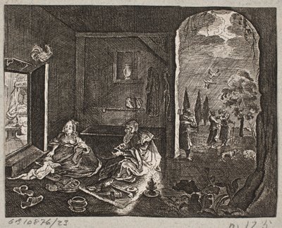 Illustration til Adam Olearius, "Persisk Rosenthal af en genial digter Schich Saadi […]", Slesvig 1660 af J. Muller