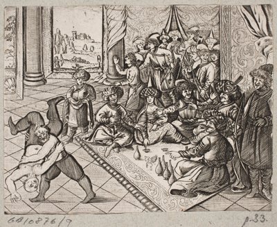 Illustration til Adam Olearius, "Persisk Rosenthal af en genial digter Schich Saadi […]", Slesvig 1660 af J. Muller