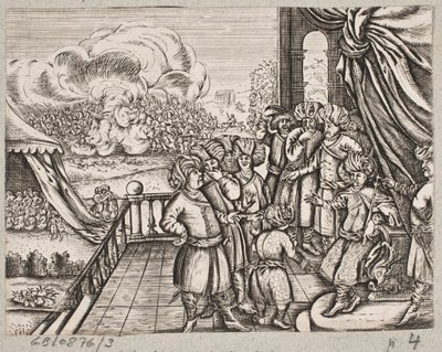 Illustration til Adam Olearius, “Persisk Rosenthal fra en meningsfuld digter Shich Saadi […]”, Schleswig 1660 af J. Muller