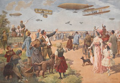 Luftudstillingen, ca. 1908. af J. Munier