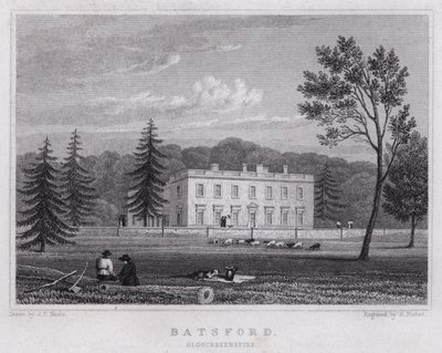 Batsford, Gloucestershire (gravering) af John Preston Neale