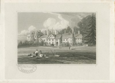 Hagley Hall: gravering, nd [1780-1847] af John Preston Neale