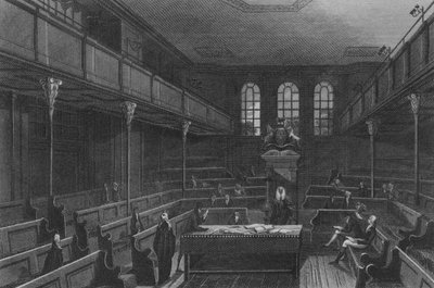 Interiør af Underhuset (gravering) af John Preston Neale