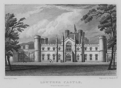 Lowther Castle, Westmoreland (gravering) af John Preston Neale