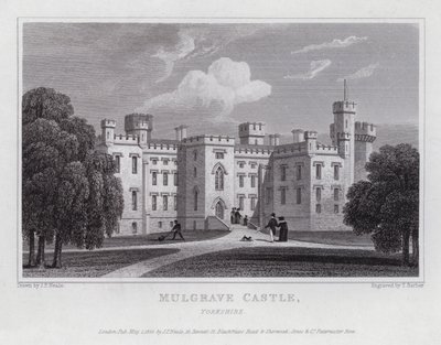 Mulgrave Castle, Yorkshire (gravering) af John Preston Neale