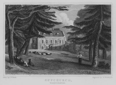 Offchurch, Warwickshire (gravering) af John Preston Neale